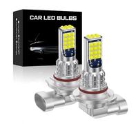 UPXSXT 2Pz 9005 9006 Lampadina Fendinebbia, Super luminoso 12-24V 6000K Bianco freddo Lampadina del faro antinebbia 1:1 Mini dimensioni lampadine Nessun adattatore richiesto Plug-and-Play