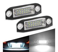 UPXSXT Maimiao 2 Pezzi LED Luci targa per auto Lampada targa 18PCS 3014SMD 12V 6500k CanBus nessun errore Xeno Bianco freddo per Volvo S80 XC90 S40 XC60 S60 V70