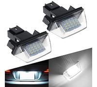 UPXSXT Maimiao LED Luce Targa 12V 6500K Xenon Bianco 18 Luci posteriori SMD 3528 per Peugeot 206 207 306 307 308 5008 Citroen C3 C4 C5 C6 Berlingo SAXO XSARA Picassor 2 pezzi