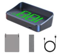 UQAHGRCHR Head Up Display Universale Auto per Fiat Panda 3. Series (Type 169) 2003-2012, Proiettore Parabrezza Alta Definizione, Allarme Sicurezza velocità Eccessiva, Green Light