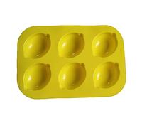 Uqezagpa 1 pezzo 6-cavità gel torta stampo fondente torta di cottura torta a forma di limone
