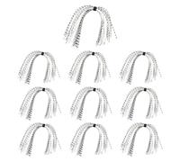 Uqezagpa 10 Pacchetti Spinnerbaits Buzzbaits Jigs Gonna per Calamari Componenti Legatura A Mosca Accessorio La Pesca Gonne 44 Fili/fasci Accessori La Pesca in Acqua Salata