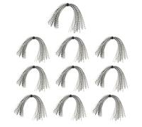 Uqezagpa 10 Pacchetti Spinnerbaits Buzzbaits Jigs Gonna per Calamari Componenti Legatura A Mosca Accessorio La Pesca Gonne 44 Fili/fasci Accessori La Pesca in Acqua Salata