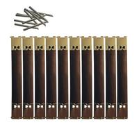 Uqezagpa 10 pezzi Shrapnel Portafoglio Forniture Telaio in Metallo Chiusura a Molla Chiusura Portafoglio Sostituzione Per Gli Appassionati Artigianato Pratica Clip Della Borsa, 8 cm., One Size