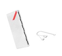 Uqezagpa 10 Port 3Pin/4Pin Adapter ARGB+4Pin Connessione Per Illuminazione PC E Raffreddamento Personalizzabile Con Cavo di Alimentazione Stabile Alimentazione Computer Controller Illuminazione