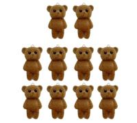 Uqezagpa 10 portachiavi a forma di orso adorabile accessorio ciondolo animale portachiavi fascino accessori alla moda per borse e portachiavi versatile borsa portachiavi ornamento