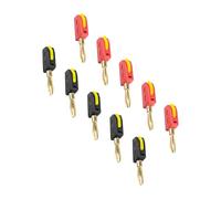 Uqezagpa 10pcs Efficiente 32A 4mm Spina A Banana Senza Saldatura Rapido Connette 4mm Spina A Banana 32A Ad Alta Corrente per Elettrico