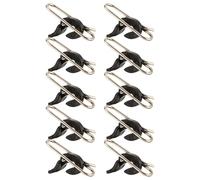 Uqezagpa 10Pcs Pesca Clip In Acciaio Inox Pesca Impatti Esche Clip Esche Clip Esche Velocità Per Mare Acqua Dolce Linea Esche Per Carpe