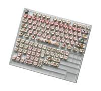 Uqezagpa 118Keys Maiali Tema Keycaps Sublimazione Altezza Keycap per Interruttori Meccanici