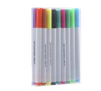Uqezagpa 12/18Pcs Ferro Sul Trasferimento Marker Per Tshirt Cappello Sacchetto 12/18 Colore Ricamo Trasferimento Penna Marcatore Tessuto Marker Tshirt Pen