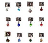 Uqezagpa 12 pezzi modulari gioielli risultati perline modulo pietra fare parte fascino collegamento in acciaio inox struttura accessorio, Medium, come descritto, come descritto