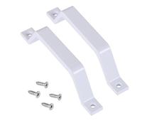 Uqezagpa 2 eleganti maniglie scorrevoli per porte da fienile, 15,5 cm, in lega di alluminio, accessorio per mobili da cucina e maniglie da fienile