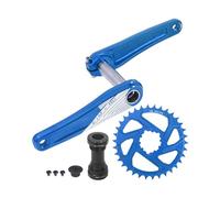 Uqezagpa 3 Vite Collegare Direttamente 34T Stretta Ampia Corona Set Sottile Piano Vuoto Coerente La maggior parte degli scheletri Ciclo 24mm Rod Guarnitura Lega di Alluminio