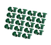 Uqezagpa 36 pz canne verdi bastone tappi terminali in PVC per la prevenzione delle lesioni per casa giardino recinzione bastone tappi canna canna da giardino