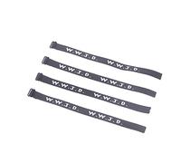Uqezagpa 4 braccialetti WWJD religiosi WWJD What would do braccialetti in tessuto per uomini donne bambino ragazzo coppia braccialetti tessitura