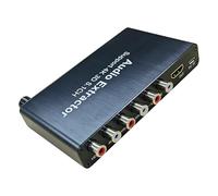Uqezagpa 4K 3D 5.1 Canali 5.1CH Estrattore Suono Decodifica Video Convertitore per Console di Gioco Laptop a HDTV Monitor Home Theater