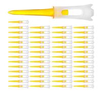 Uqezagpa 50 pz/pacco Più Distanza Altezza Coerente Golf Tees Castelli Standard Golf Tees Set Per Driver Formazione Bassa Resistenza