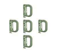Uqezagpa 5Pcs Multipurpose D Anelli di Bloccaggio Fibbia Clip Gancio Appeso Per Tessiture Link Snap Zaini Strumento Esterno Zaini Appeso