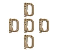 Uqezagpa 5Pcs Multipurpose D Anelli di Bloccaggio Fibbia Clip Gancio Appeso Per Tessiture Link Snap Zaini Strumento Esterno Zaini Appeso