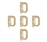 Uqezagpa 5Pcs Multipurpose D Anelli di Bloccaggio Fibbia Clip Gancio Appeso Per Tessiture Link Snap Zaini Strumento Esterno Zaini Appeso
