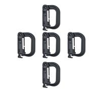 Uqezagpa 5Pcs Multipurpose D Anelli di Bloccaggio Fibbia Clip Gancio Appeso Per Tessiture Link Snap Zaini Strumento Esterno Zaini Appeso