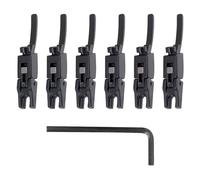 Uqezagpa 6 Pz Chitarra Elettrica Tremolo Ponte Selle Chitarra Elettrica Metallo Bloccato String Selle Roller Bridge Tremolo