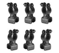 Uqezagpa 6pcs Biciclette Lampada Adattatore Supporto Computer Base Biciclette Fari Mount per Vari Manubrio Supporto Luce Multiuso