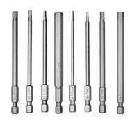 Uqezagpa 8/10Pcs 1/4 "Shank Head AllenWrench Cacciavite SocketBit 1.5-12mm Magnetico Set di punte per cacciavite 100mm