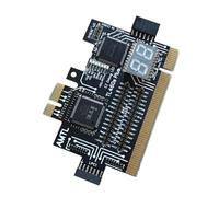 Uqezagpa A1105 Strumento professionale di debug per schede madri con indicatori Standby3Vsb PCI ripristina segnali e luci di errore dei componenti Scheda di debug PCIe con indicatori LED