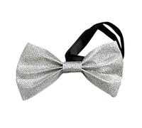 Uqezagpa Abbigliamento da festa da uomo Paillettes Fiocchi Cravatta Studente Sposi Unico Cravatta Camicia Abbellimento Per L'usura Del Partito E Celebrazioni Color, Argento 1048, Taglia unica