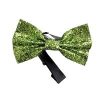 Uqezagpa Abbigliamento da festa da uomo Paillettes Fiocchi Cravatta Studente Sposi Unico Cravatta Camicia Abbellimento Per L'usura Del Partito E Celebrazioni Color, 0240 verde chiaro, Taglia unica