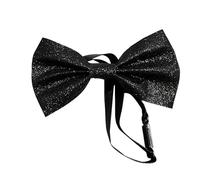 Uqezagpa Abbigliamento da festa da uomo Paillettes Fiocchi Cravatta Studente Sposi Unico Cravatta Camicia Abbellimento Per L'usura Del Partito E Celebrazioni Color, 1048 nero, Taglia unica