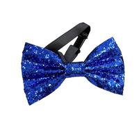 Uqezagpa Abbigliamento da festa da uomo Paillettes Fiocchi Cravatta Studente Sposi Unico Cravatta Camicia Abbellimento Per L'usura Del Partito E Celebrazioni Color, 0240 blu, Taglia unica