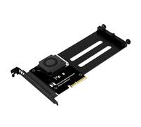 Uqezagpa Actives Thermals Management PCIe 5.0 Scheda adattatori per E1S Supporto HDD NVMe Alta Compatibilità E3.S U.2 U.3 Formato Attivo Raffreddamento