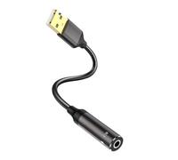 Uqezagpa Adattatore audio da USB a 3,5 mm, scheda audio esterna per PC, laptop, Dsktop Di più
