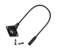 Uqezagpa Adattatore audio per montaggio a pannello da 3,5 mm, maschio/femmina a femmina, connessione per montaggio cavi corti, 1/8