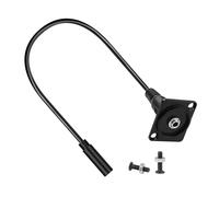 Uqezagpa Adattatore audio per montaggio a pannello da 3,5 mm, maschio/femmina a femmina, connessione per montaggio cavi corti, 1/8