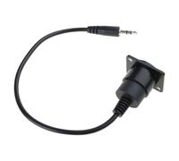 Uqezagpa Adattatore audio per montaggio a pannello da 3,5 mm, maschio/femmina a femmina, connessione per montaggio cavi corti, 1/8