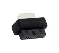 Uqezagpa Adattatore da pannello frontale USB tipo E femmina a USB3.0 19PIN maschio, convertitori splitter per migliorare le schede madri