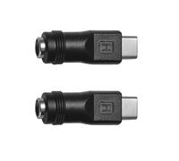 Uqezagpa Adattatore di alimentazione tipo C maschio a DC5,5 x 2,1 mm femmina adattatore di alimentazione per dispositivo di ricarica DC5521/USB C