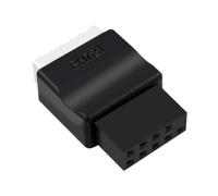 Uqezagpa Adattatore interno da USB 2.0 a 9 pin a TypeE, adattatore convertitore per migliorare la compatibilità della scheda madre