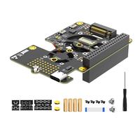 Uqezagpa Adattatore PCIe per MKey 2230-2280 Ampia Compatibilità Per SSD Servizio Lungo E Stabile Adattatore PCIe