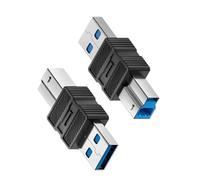 Uqezagpa Adattatore per cavo stampante USB 3.0 B di piccole dimensioni per connessione istantanea del dispositivo Pratico connettore USB 3.0 Connettore per disco rigido USB
