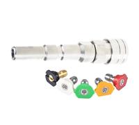 Uqezagpa Adattatore per rondella per auto ad alta pressione Convertitore di lavaggio accessorio per cannoni in schiuma adattatore 1/4 "Connessione rapida per Nilfisk KEW Raccordo acqua a connessione