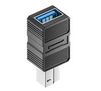 Uqezagpa Adattatore per stampante USB B USB3.0 Tipo C a B Porta Quadrata Collegamento Convertitore Hard Disk Enclosure Copier Trasferimento Adattatore Metallo USB A Femmina a Maschio