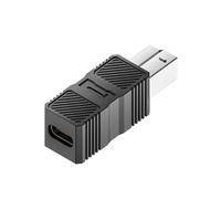 Uqezagpa Adattatore per stampante USB3.0 con porta quadrata USB B maschio a USB/tipo C, convertitore di estensione per hard disk