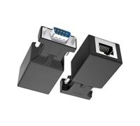 Uqezagpa Adattatore RJ45 RS232 a RJ45 Ethernet convertitori per RS232 dispositivo Ethernet conversione fino a 20 m di trasmissione