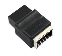 Uqezagpa Adattatore USB 2.0 da 9 pin a tipo convertitore di trasmissione veloce per scheda madre desktop