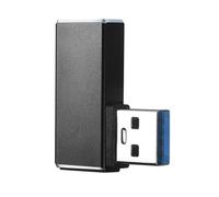 Uqezagpa Adattatore USB 3.0 da maschio a femmina ad angolo retto, design 5 Gbps trasferimento dati facile connessione per stretto stretto