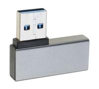 Uqezagpa Adattatore USB 3.0 da maschio a femmina ad angolo retto, design 5 Gbps trasferimento dati facile connessione per stretto stretto